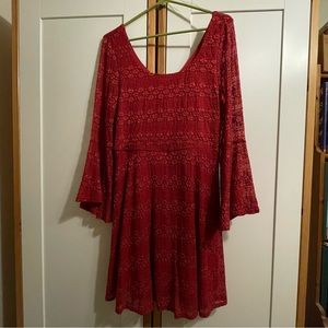 Red Lace Dress Love Reign